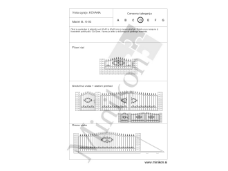 Dvoriščna vrata K-03 D