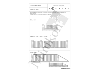 Dvoriščna vrata O-02 B