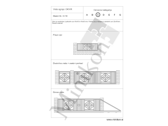 Dvoriščna vrata O-10 C
