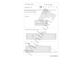Dvoriščna vrata O-14 A